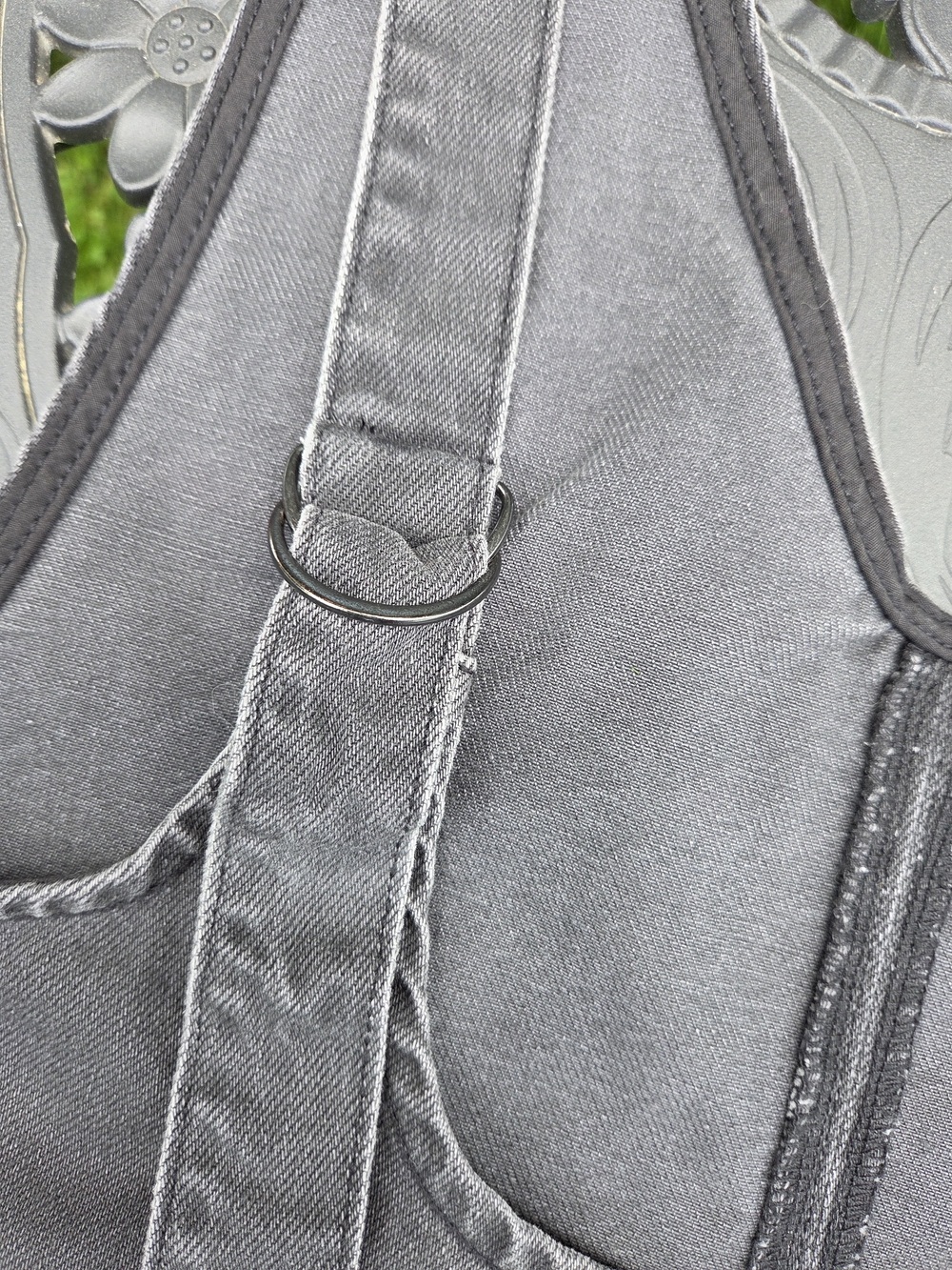 We The Free Washed Black Denim Mini Overall Dress - Picture 2 of 13